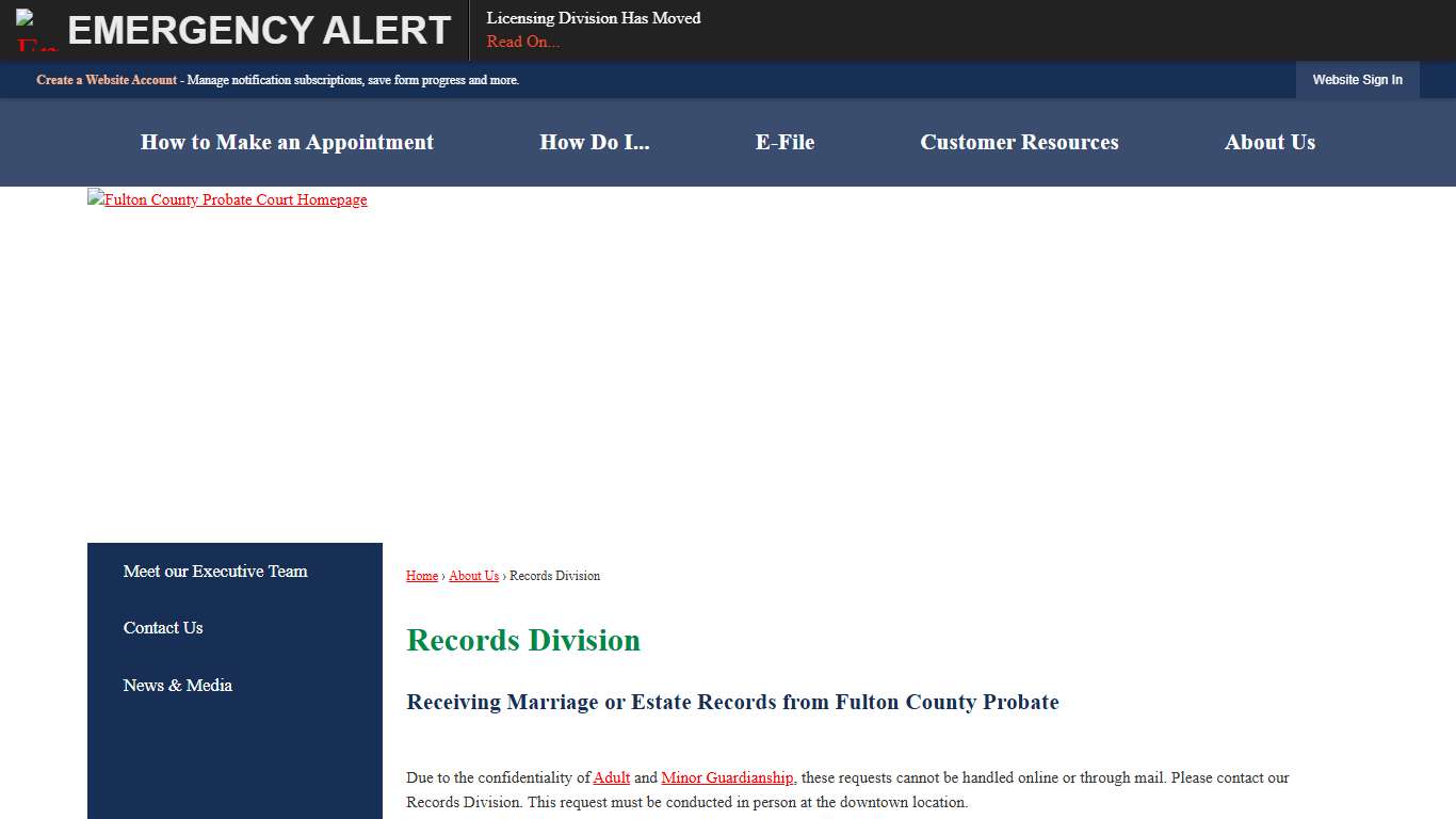 Records Division | Fulton County Probate Court, GA